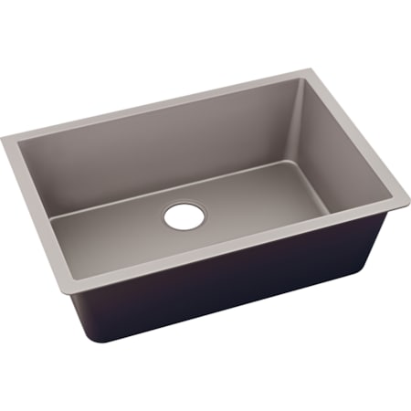 Elkay Quartz Luxe 33" x 18-7/16" x 9-7/16", Single Bowl Undermount Sink, Silvermist ELXRU13322SM0